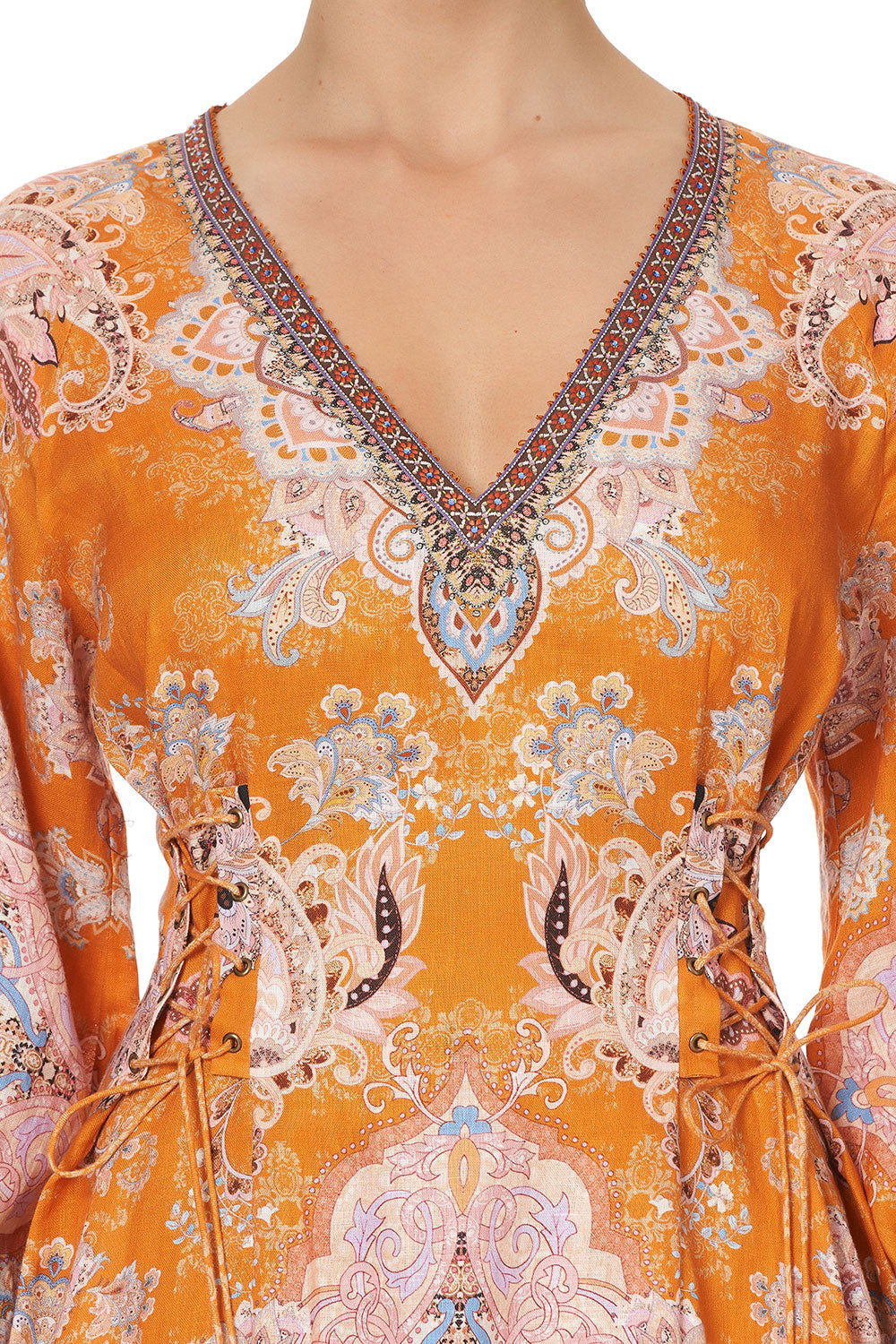 RAGLAN SLEEVE LACE UP DRESS MARRAKESH MAIDEN