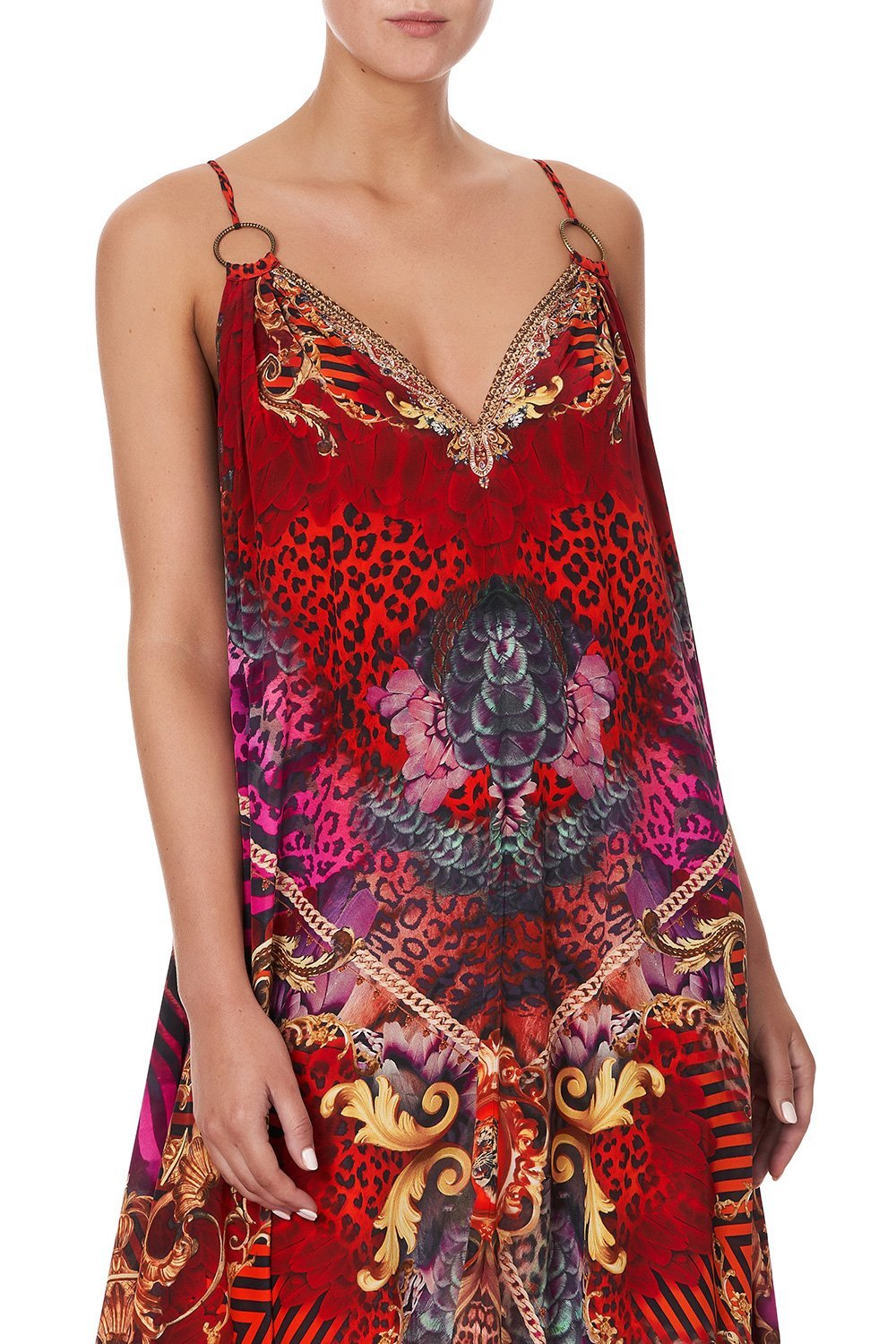 RING DETAIL STRAP DRESS SLAVE TO THE RHYTHM