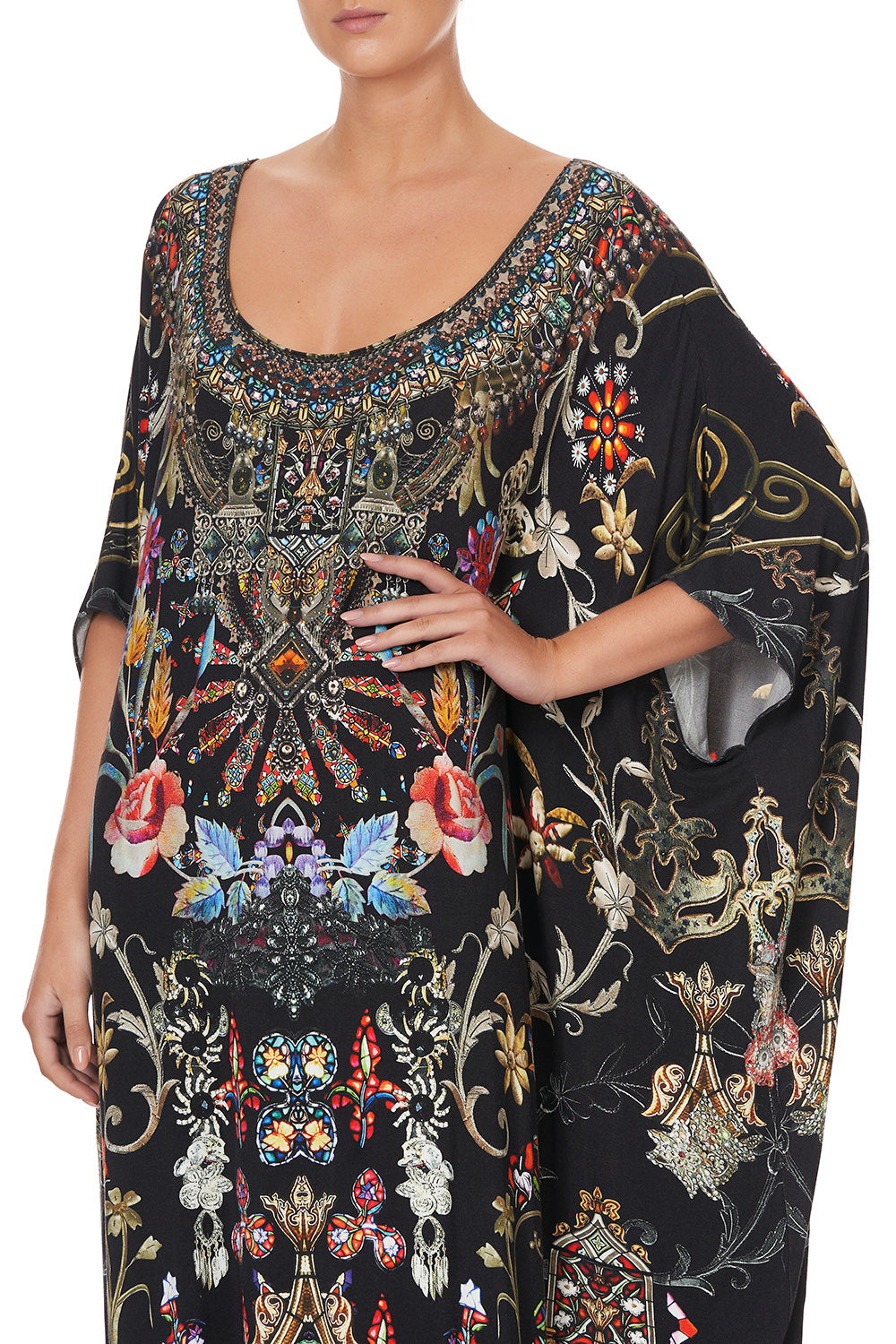 ROUND NECK KAFTAN DANCING IN THE DARK