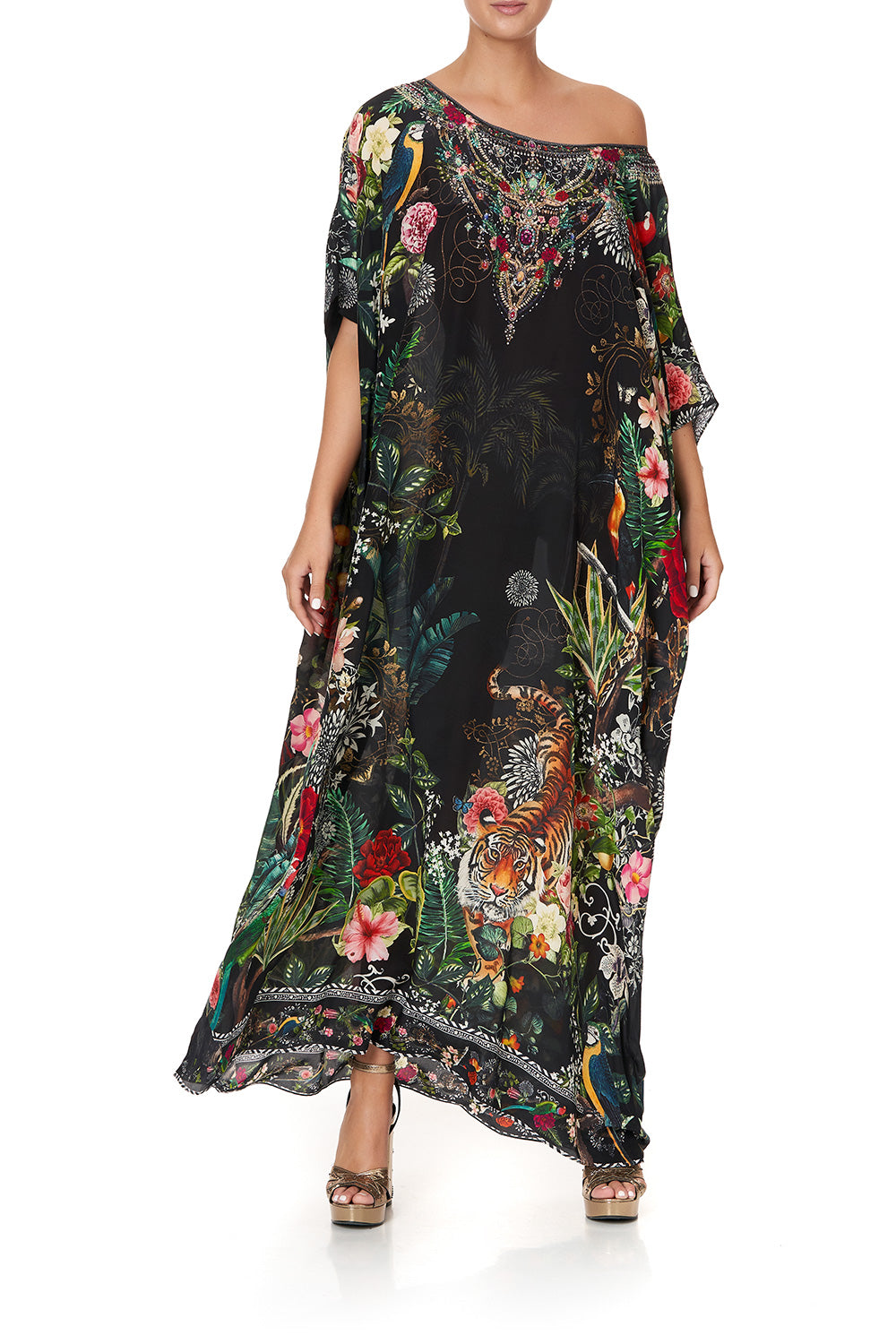 ROUND NECK KAFTAN RAISED WITH WOLVES