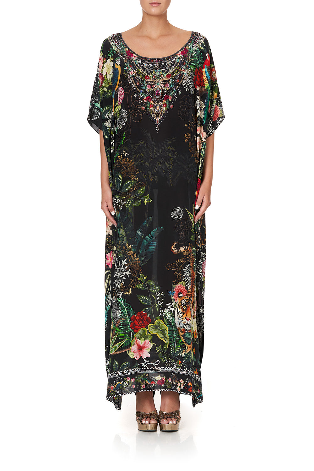 ROUND NECK KAFTAN RAISED WITH WOLVES