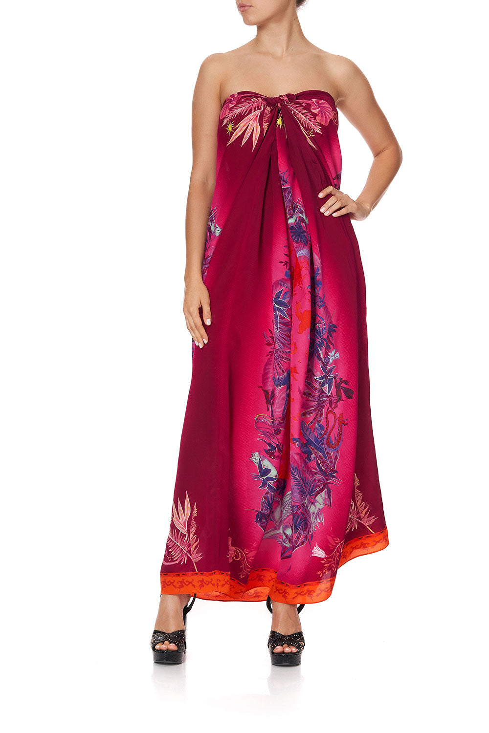 ROUND NECK KAFTAN TROPIC OF NEON