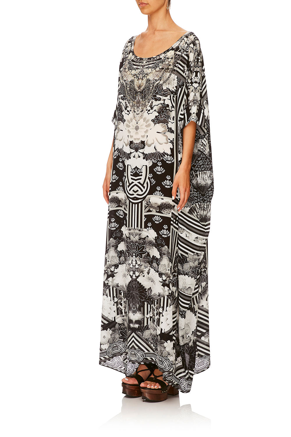 CAMILLA WILD MOONCHILD ROUND NECK KAFTAN