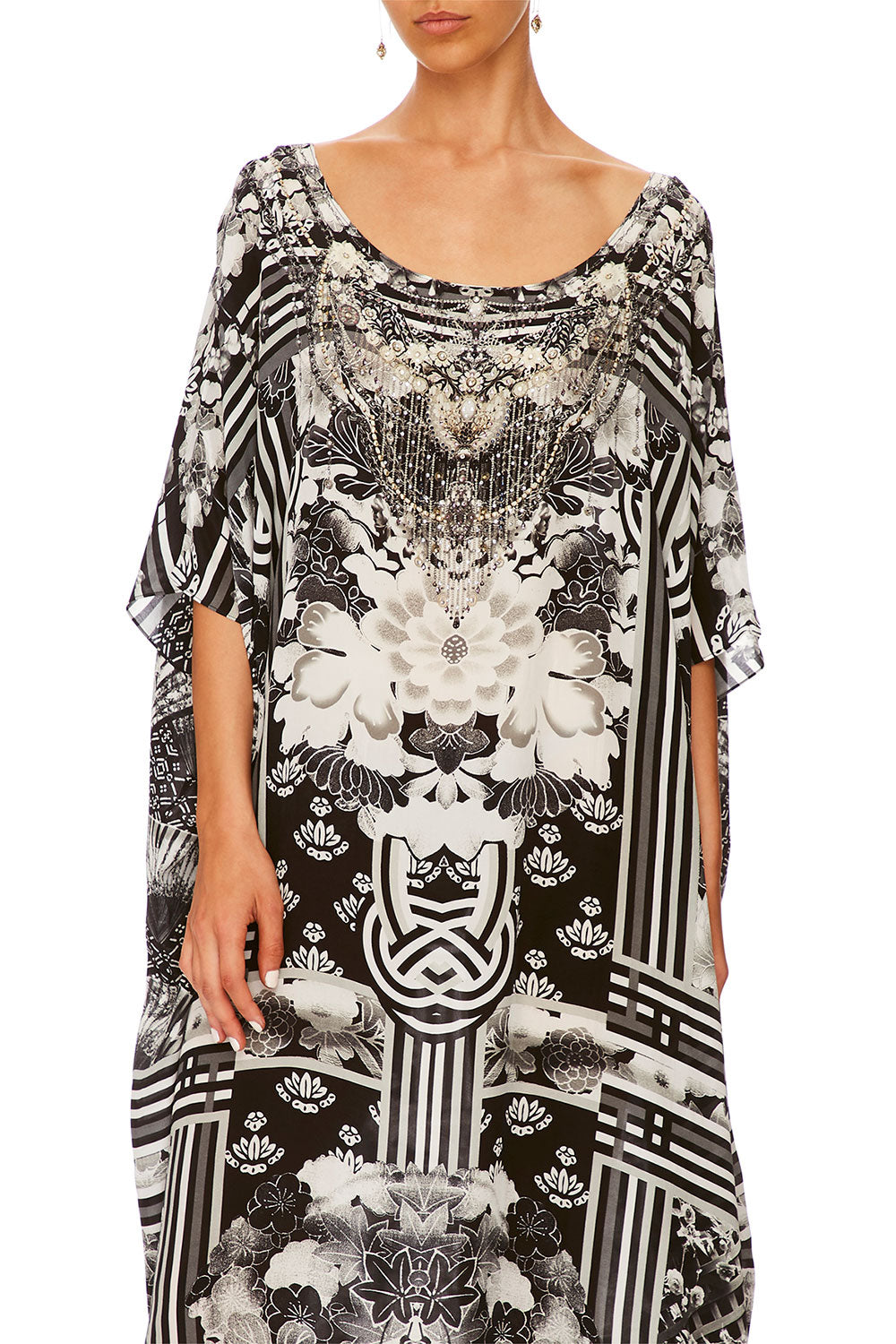 CAMILLA WILD MOONCHILD ROUND NECK KAFTAN