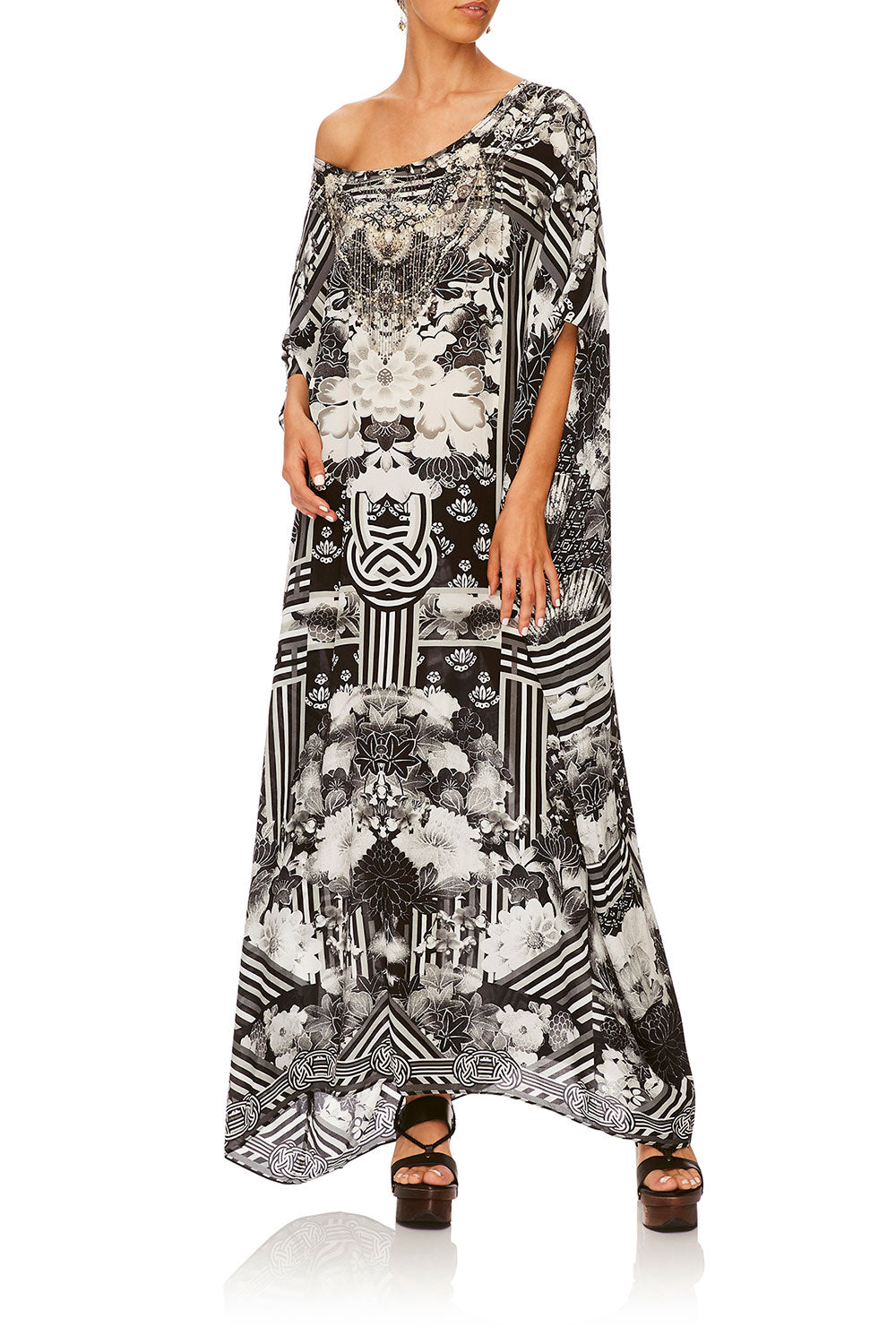 CAMILLA WILD MOONCHILD ROUND NECK KAFTAN