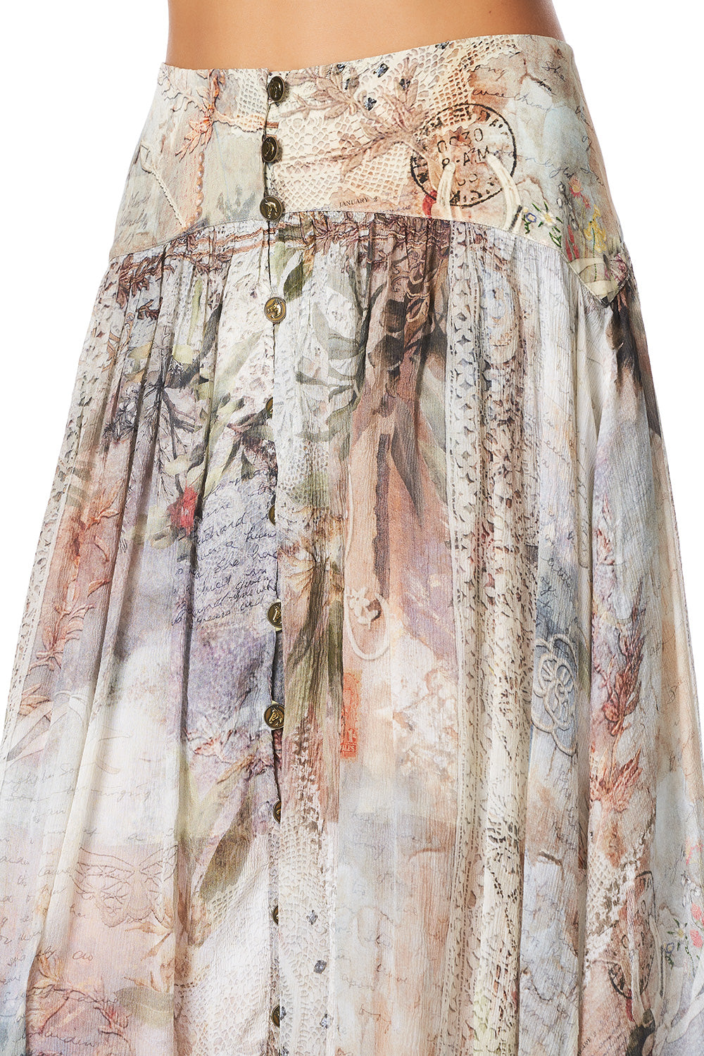 SHAPED WAIST SKIRT LETTERS FROM HILDA