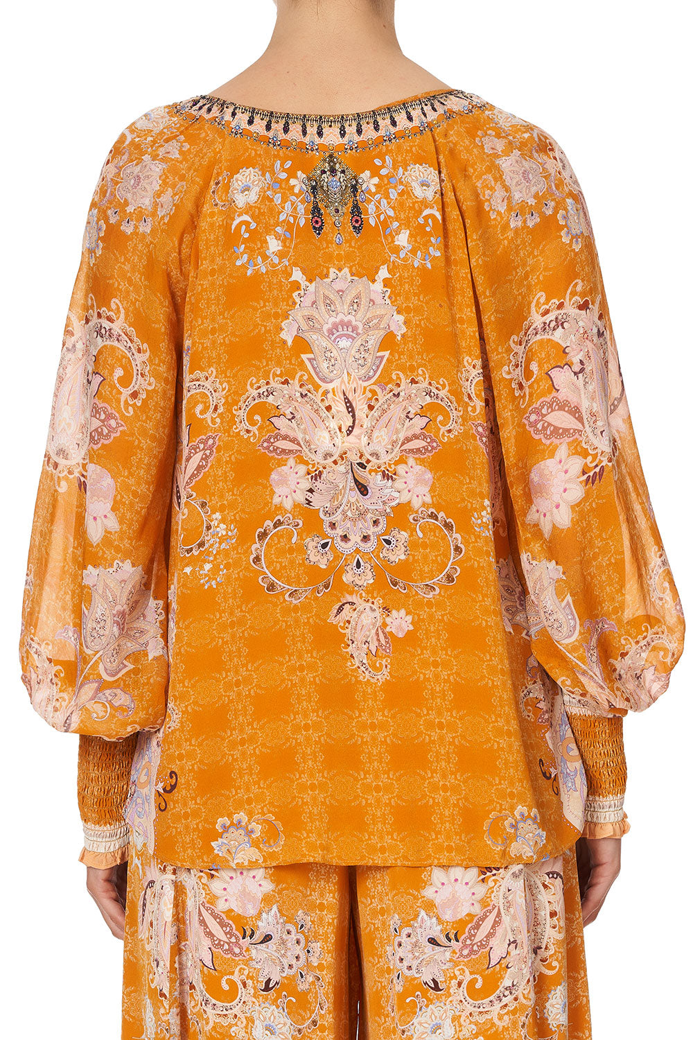 SHIRRED CUFF BLOUSE MARRAKESH MAIDEN