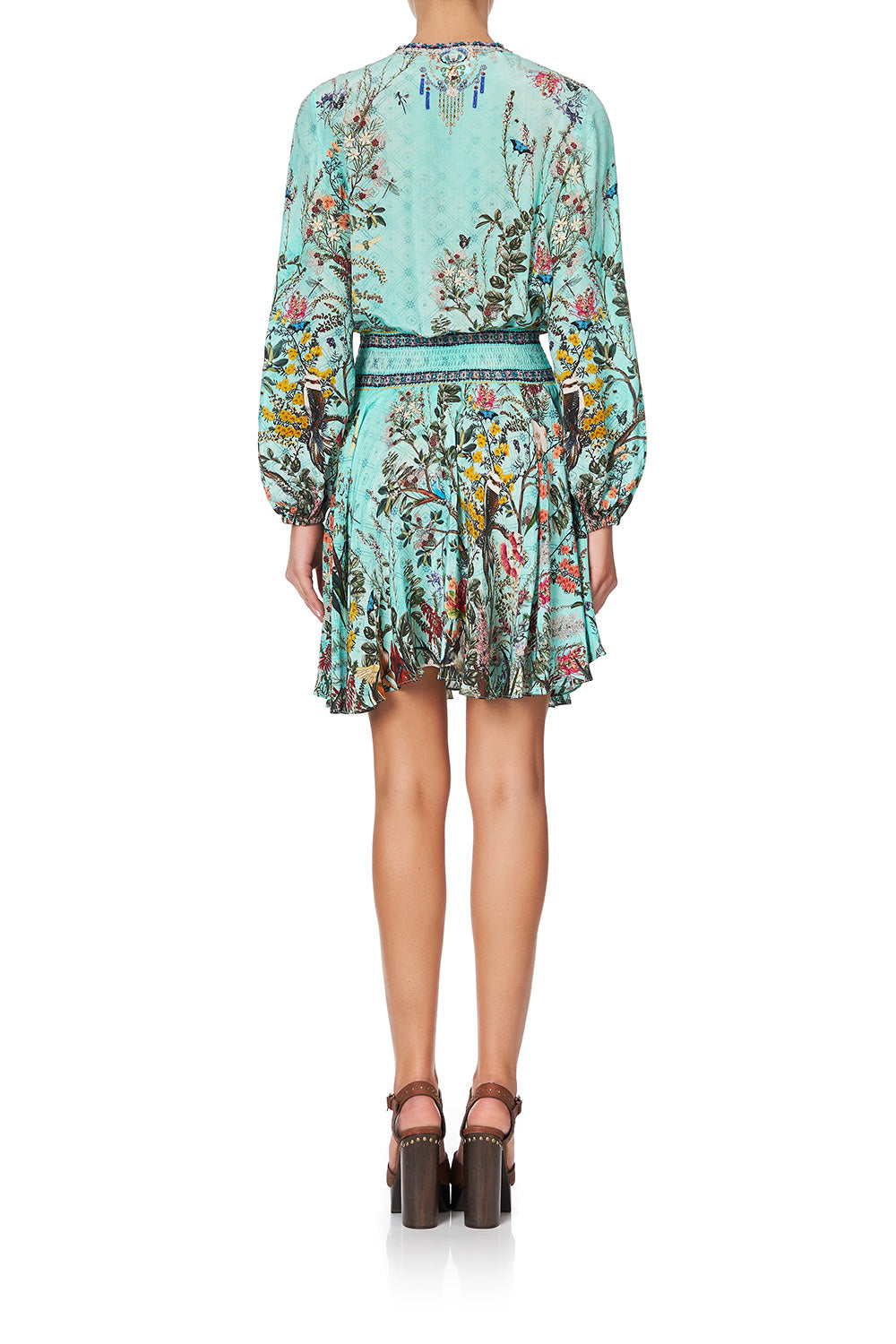 SHIRRED RELAXED SHORT DRESS MILLAS BACKYARD