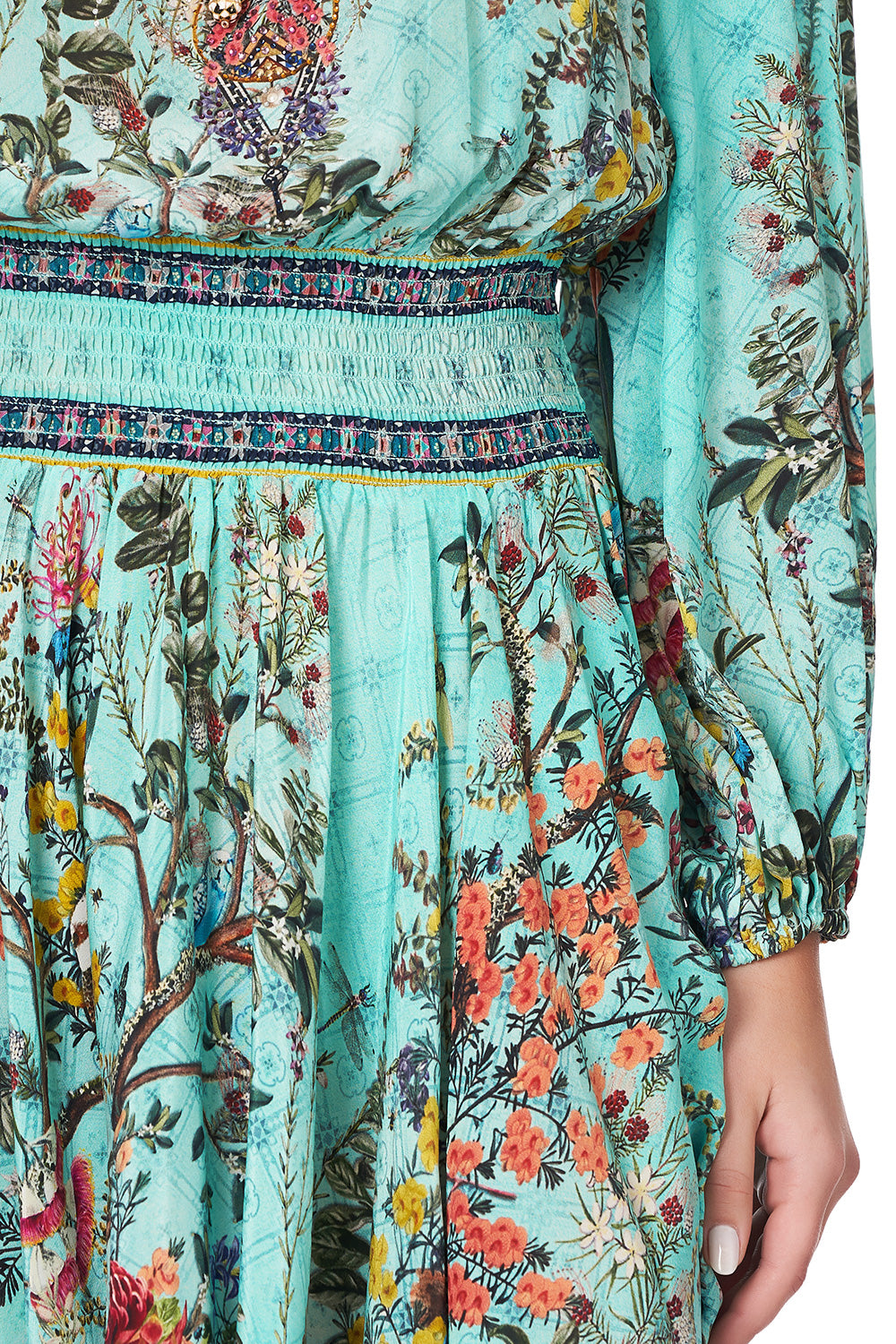 SHIRRED RELAXED SHORT DRESS MILLAS BACKYARD