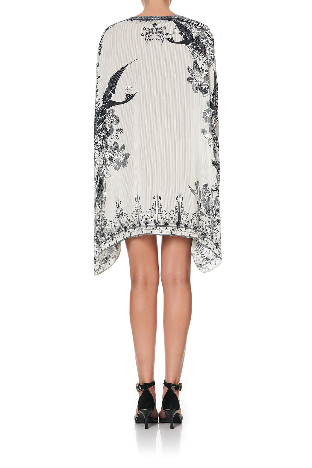 SHORT KAFTAN WITH CUFF SILVER LININGS