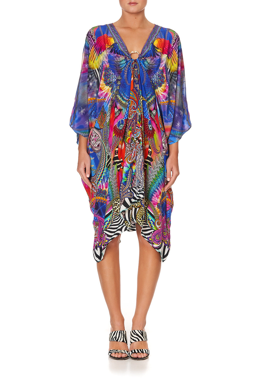 SHORT KAFTAN WITH HARDWARE PSYCHEDELICA