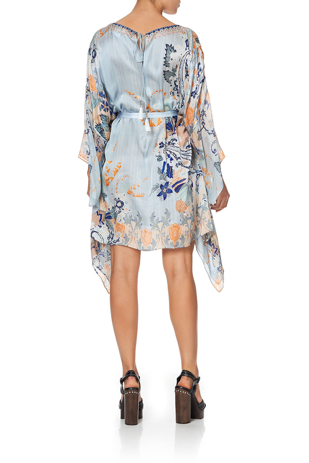 SHORT KAFTAN WITH SHEER SLEEVES FRASER FANTASIA