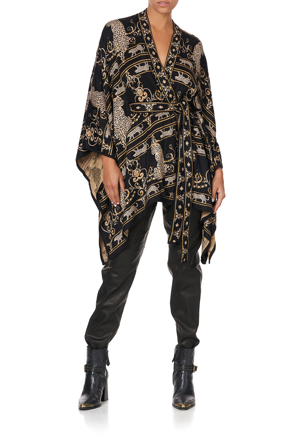 BELTED TROUSER WITH DRAPED SIDE STUDIO 54