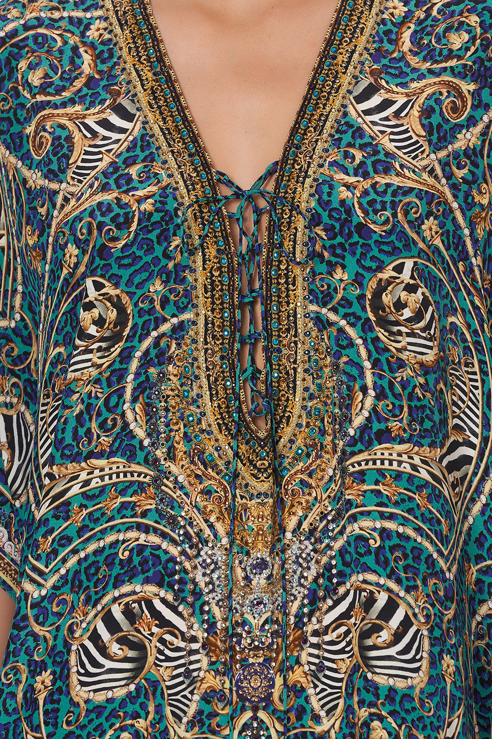 SHORT LACE UP KAFTAN SHES GOT GRACE