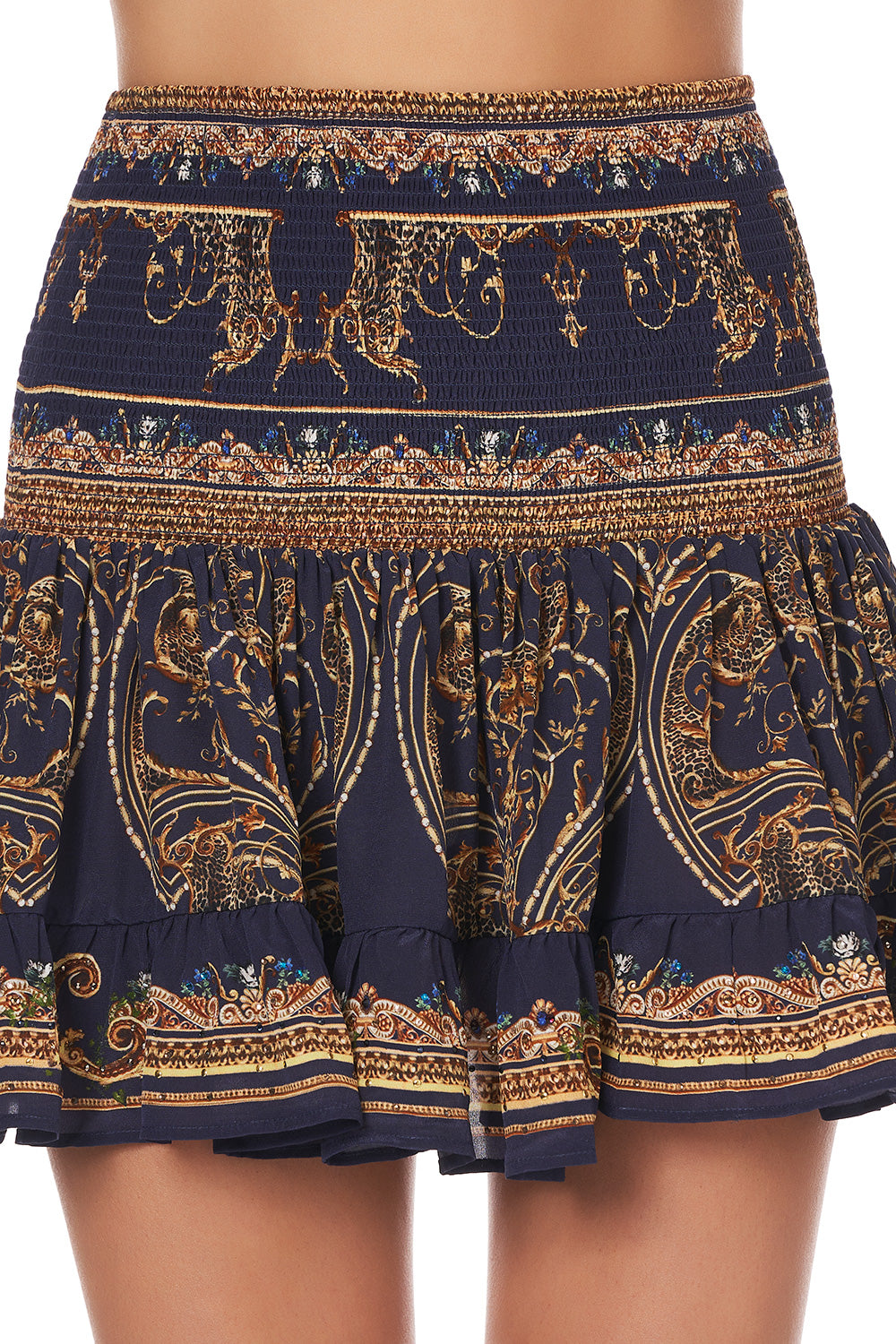 SHORT SHIRRED SKIRT SEVEN DAY WEEKEND