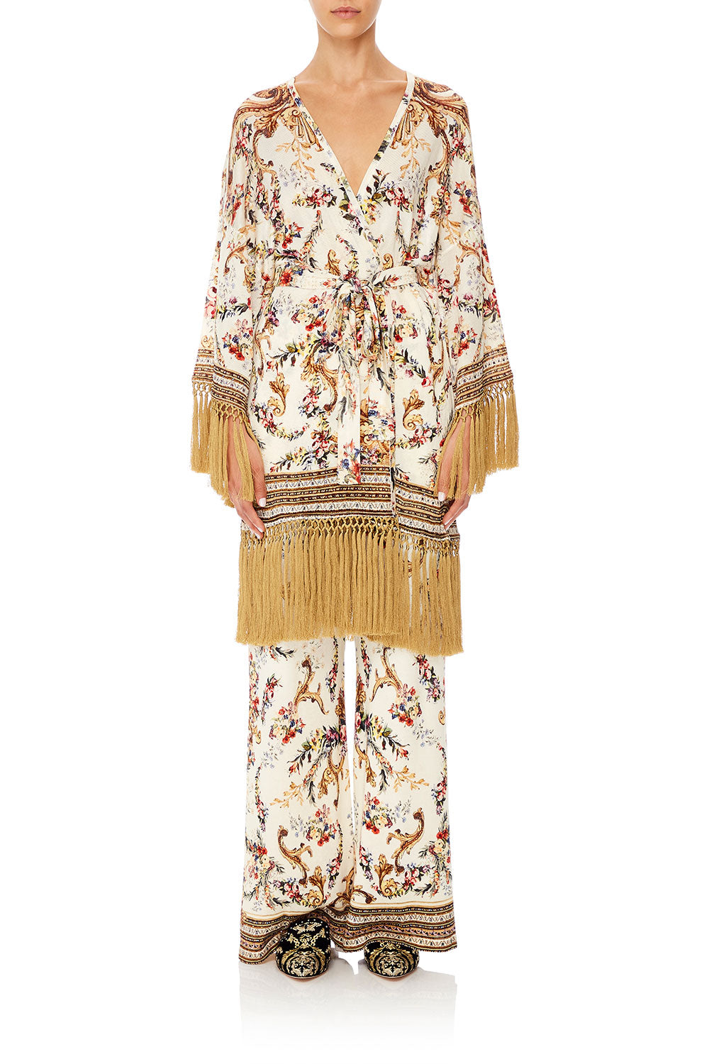 CAMILLA SHORT TASSEL WRAP OLYMPE ODE