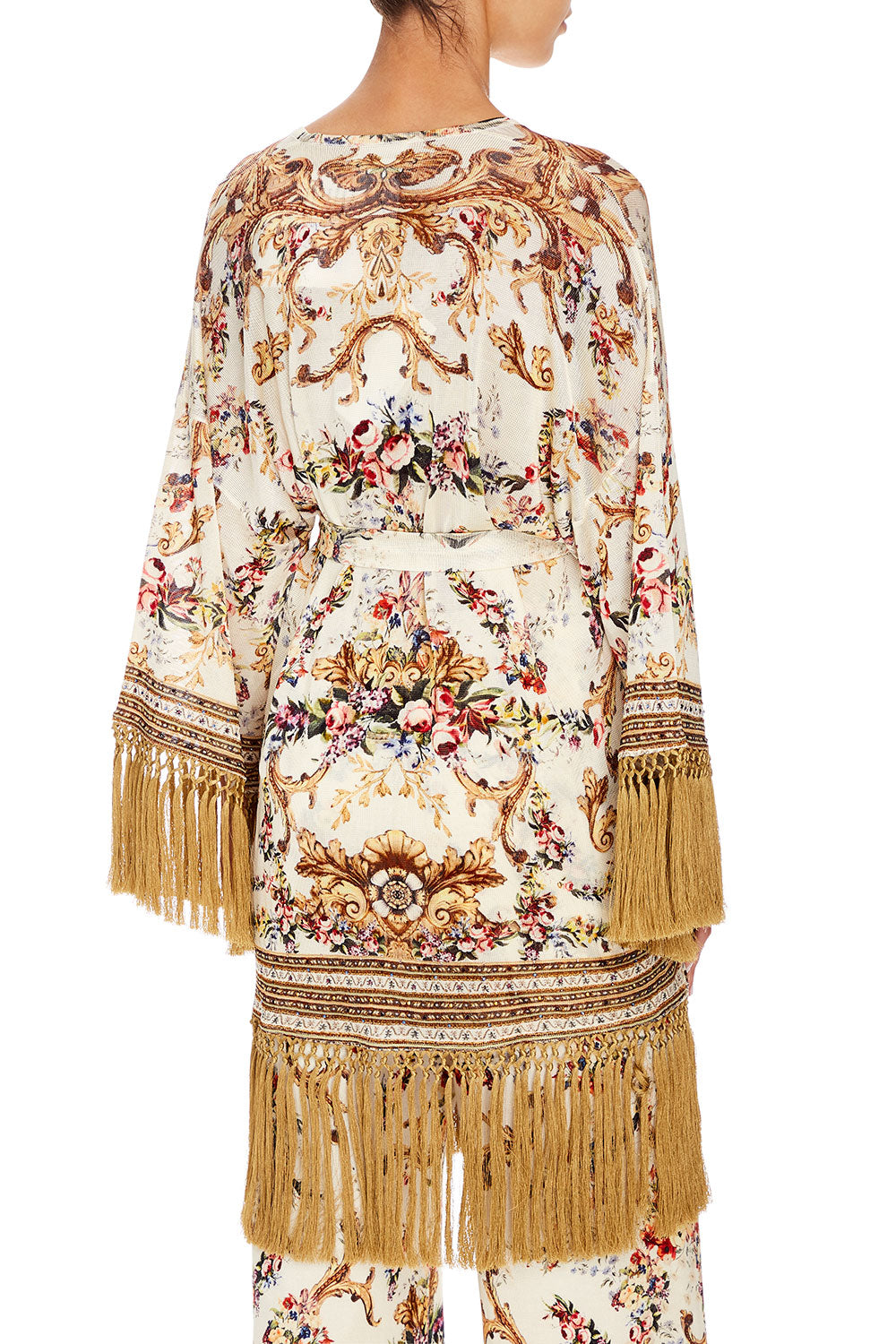 CAMILLA SHORT TASSEL WRAP OLYMPE ODE