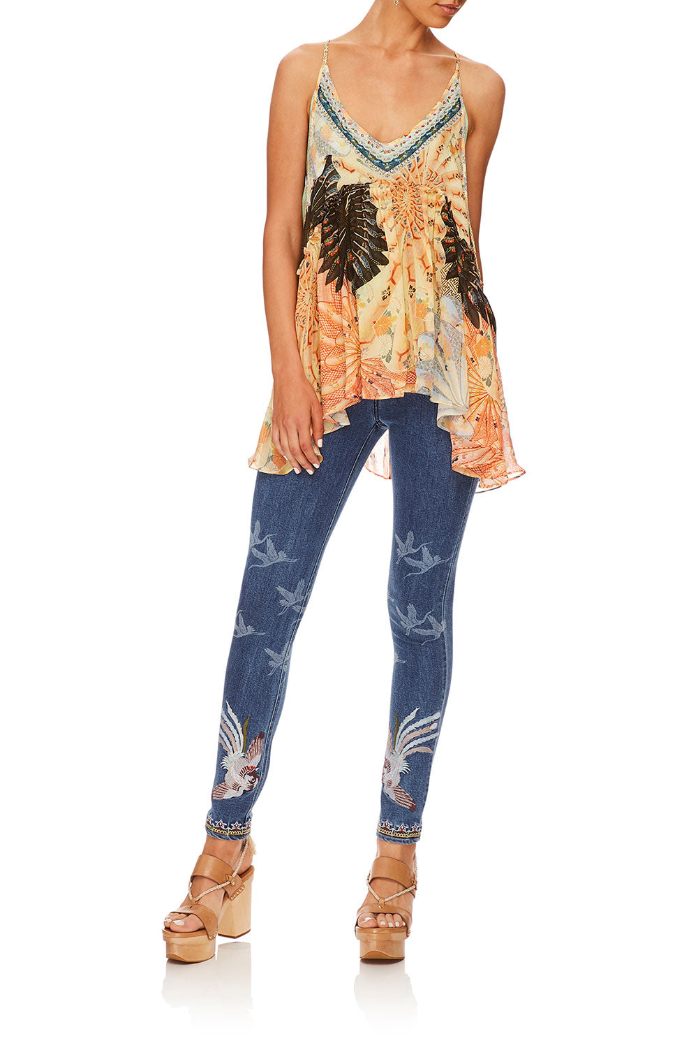 CAMILLA FOR THE FANS SKINNY LEG JEAN