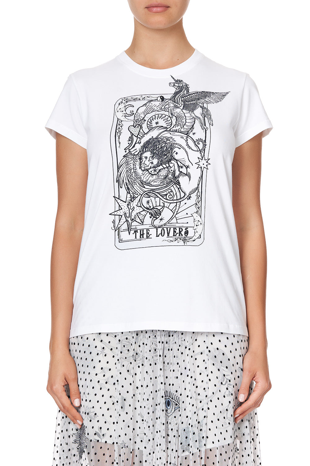 SLIM FIT ROUND NECK T-SHIRT MOONLIT MUSINGS