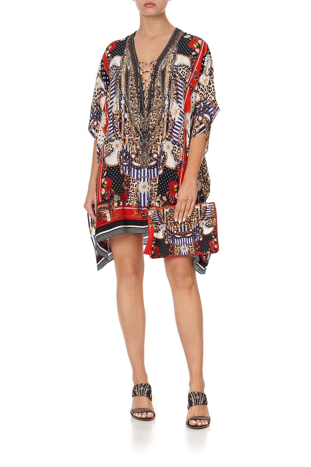 SMALL CANVAS CLUTCH DEAR BRIGITTE