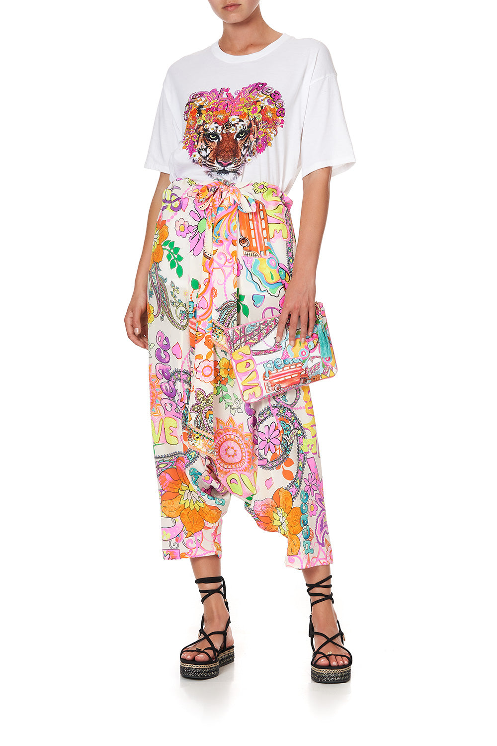 SMALL CANVAS CLUTCH LET THE SUN SHINE