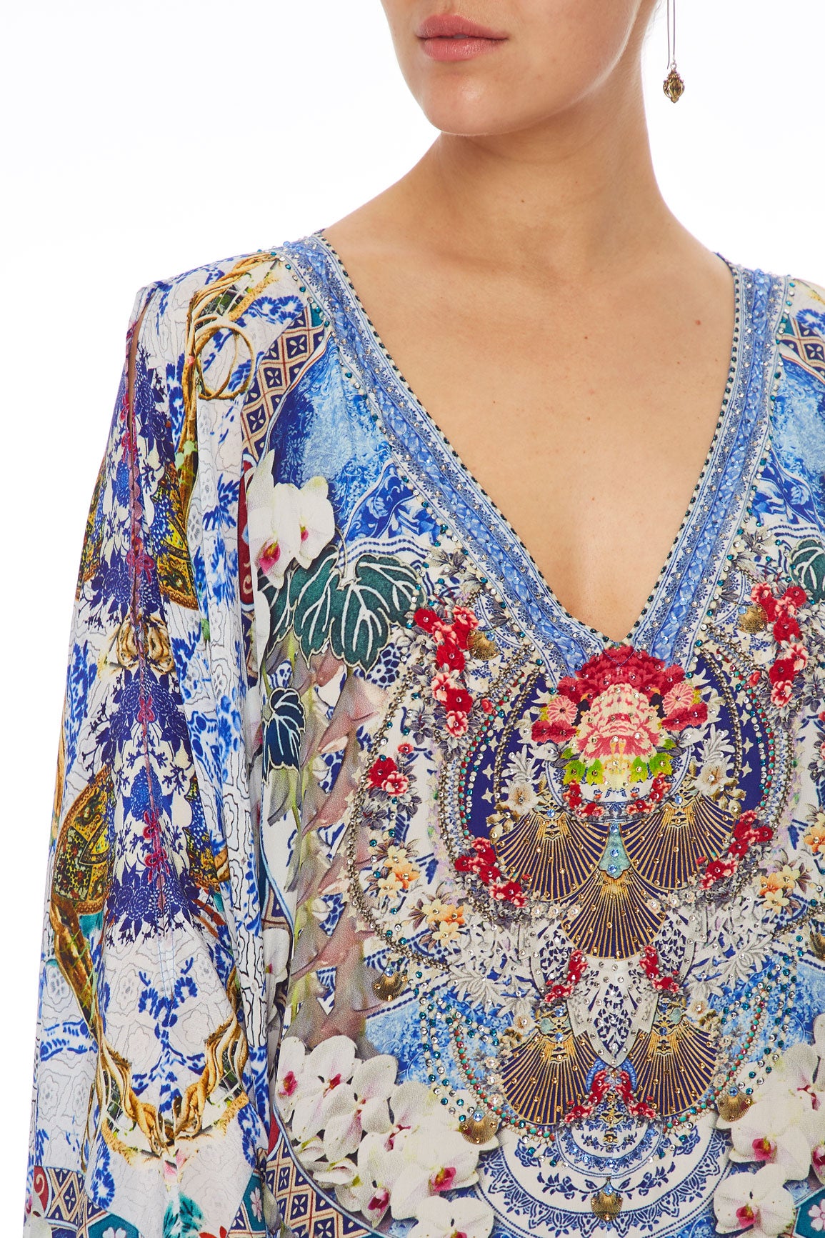 CAMILLA SPLIT FRONT AND SLEEVE KAFTAN GEISHA GATEWAYS