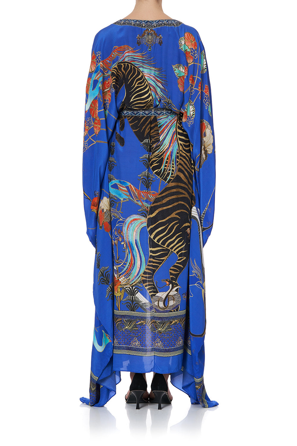 SPLIT HEM LACE UP KAFTAN TREE OF LIFE