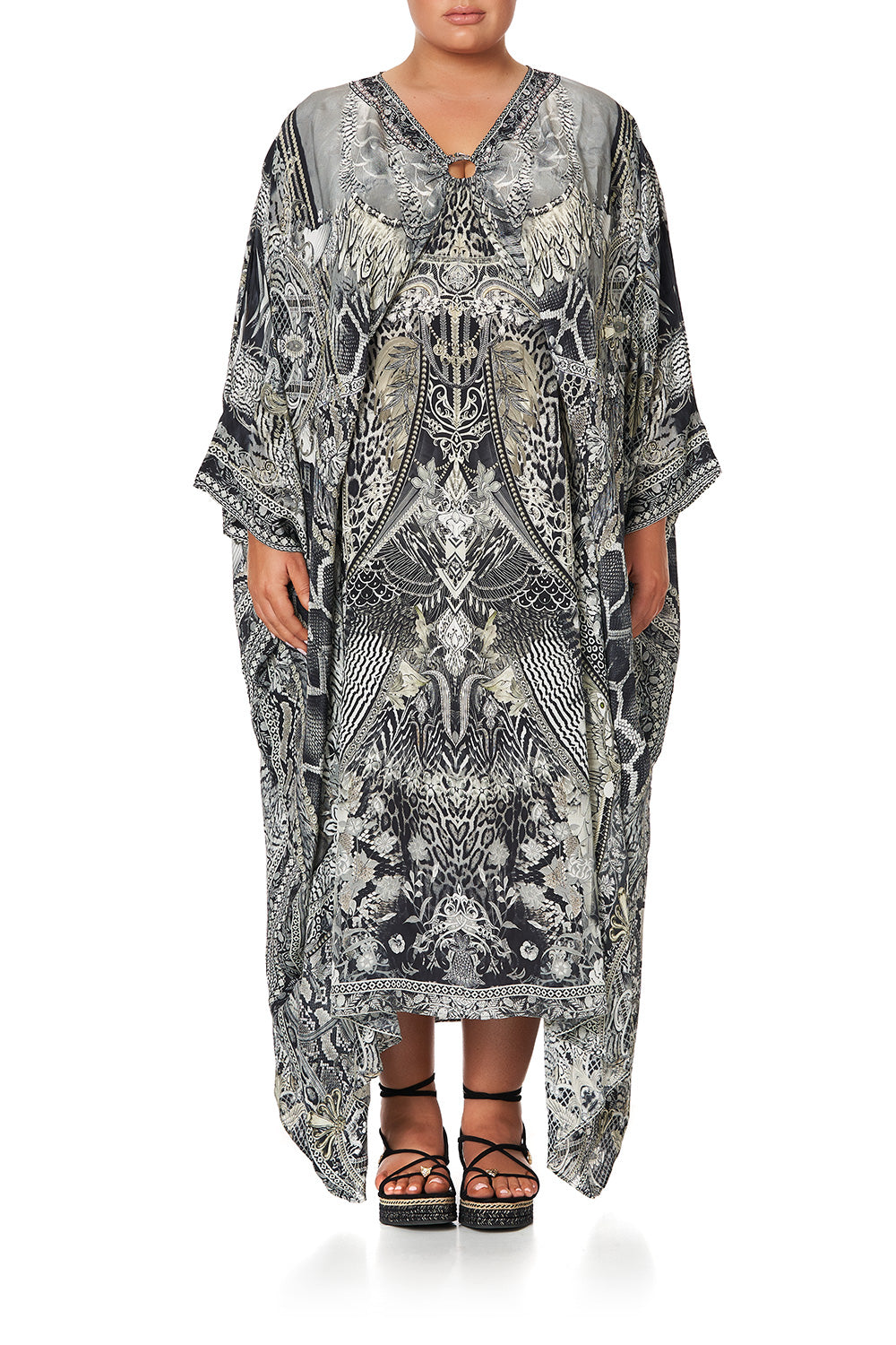 SPLIT SLEEVE KAFTAN WITH HARDWARE ONE TRIBE