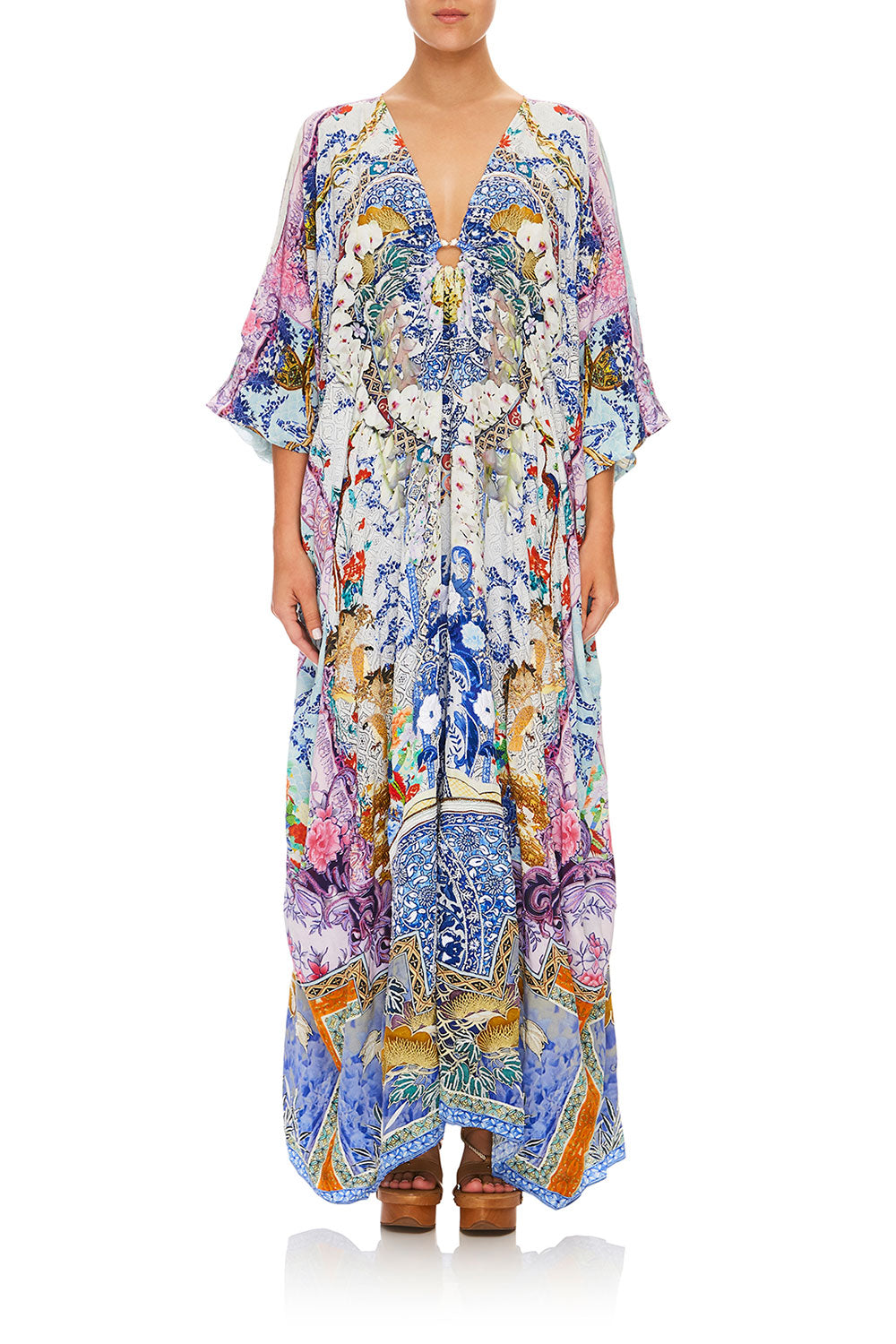 CAMILLA SPLIT SLEEVE KAFTAN W HARDWARE GEISHA GATEWAYS