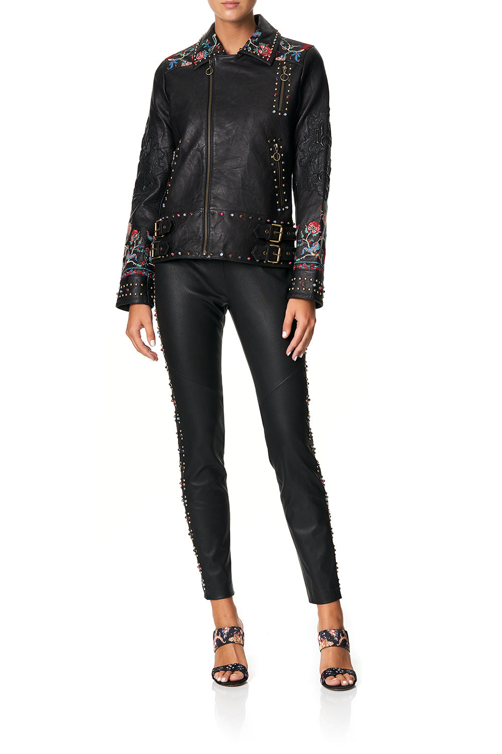 CAMILLA STUDDED BIKER JACKET HAUTE PROVINCIAL