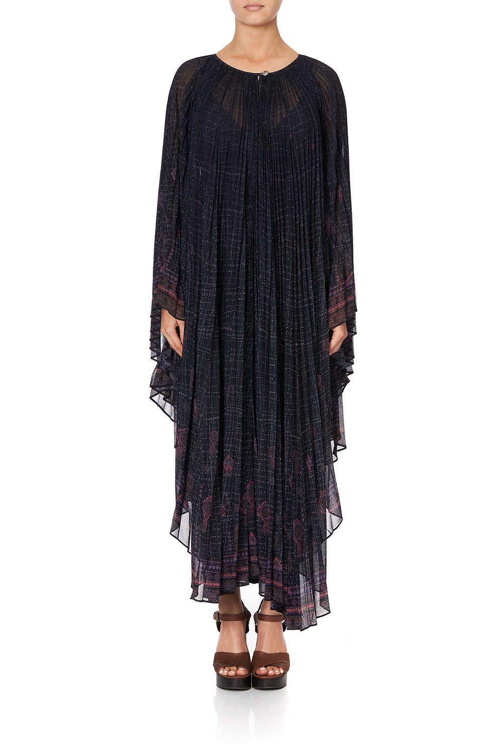 SUNRAY PLEATED KAFTAN MINA MINA
