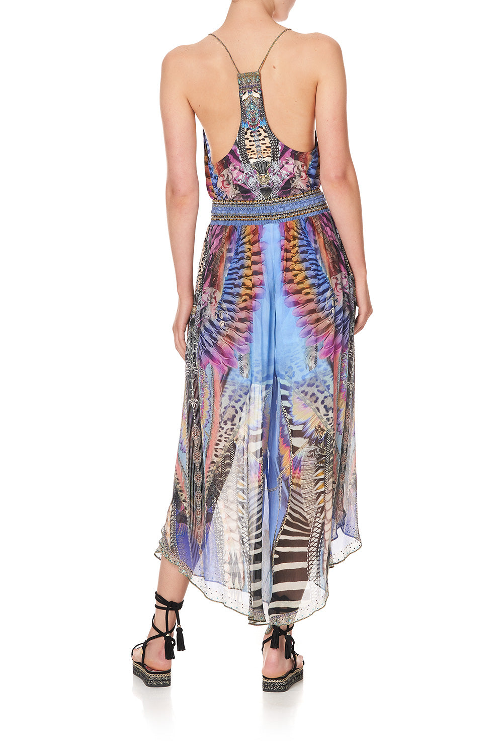 T BACK SHOESTRING TOP LOVE ON THE WING