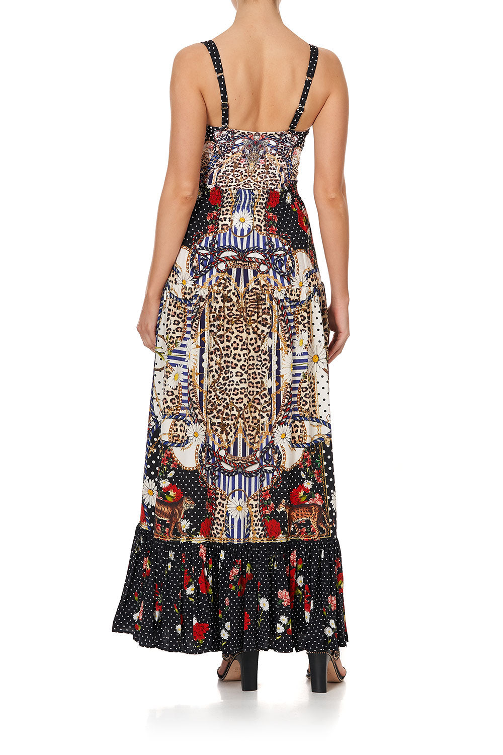 TIERED SKIRT WITH TIE UP DETAIL DEAR BRIGITTE