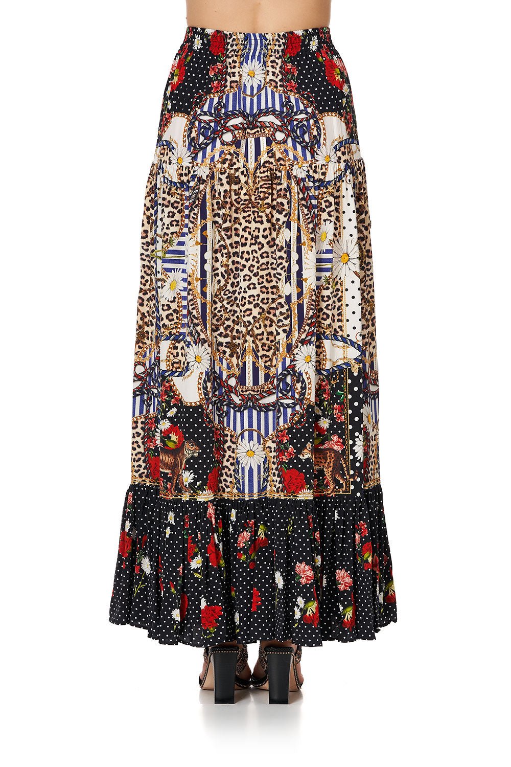 TIERED SKIRT WITH TIE UP DETAIL DEAR BRIGITTE