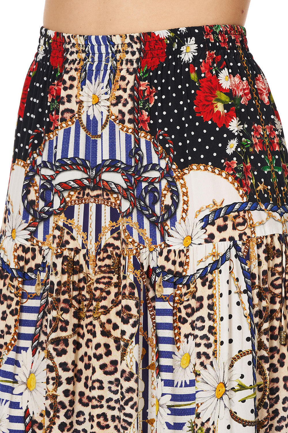 TIERED SKIRT WITH TIE UP DETAIL DEAR BRIGITTE