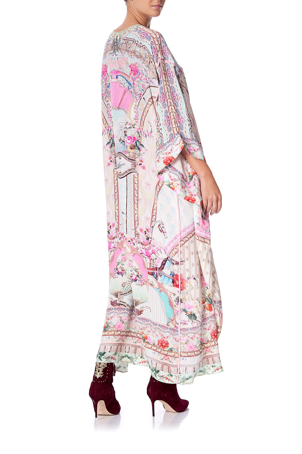 KAFTAN WITH SHEER SLEEVE CAROUSEL MADEMOISELLE