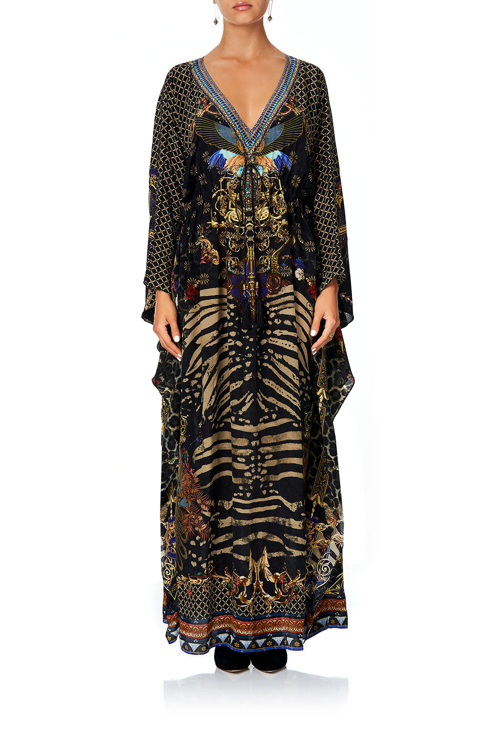 CAMILLA V-NECK KAFTAN WITH TIE WAIST THE NIGHT WE MET