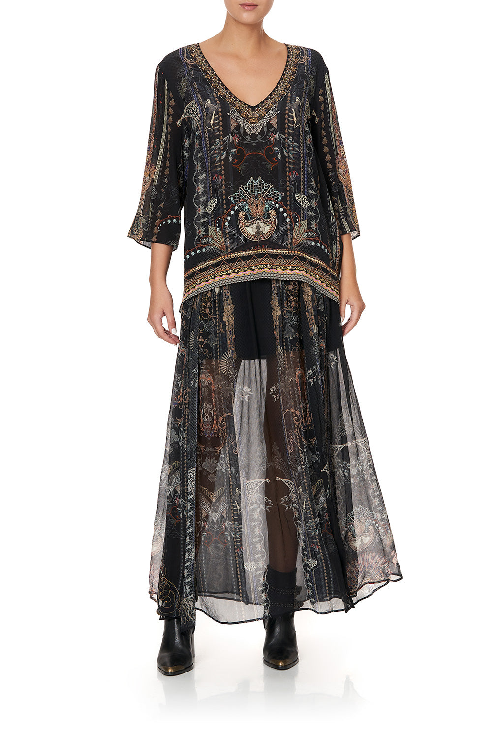 V-NECK OVERSIZED BLOUSE SON OF SEVEN QUEENS