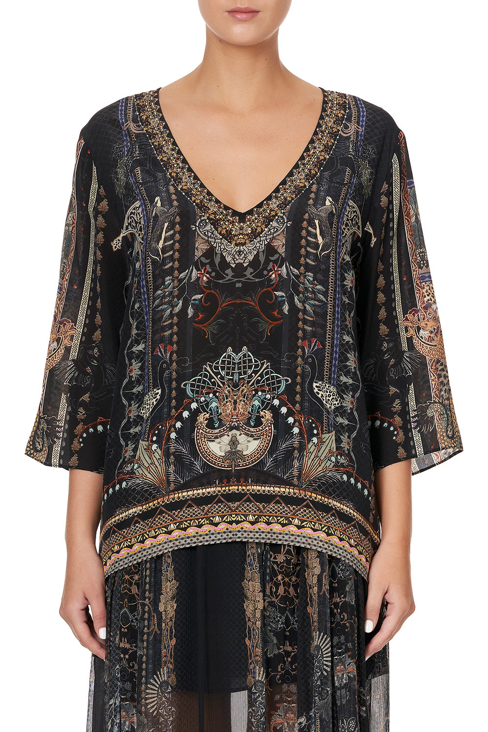 V-NECK OVERSIZED BLOUSE SON OF SEVEN QUEENS