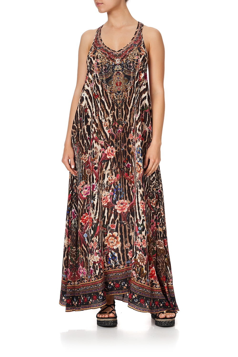 V NECK RACERBACK DRESS LIV A LITTLE