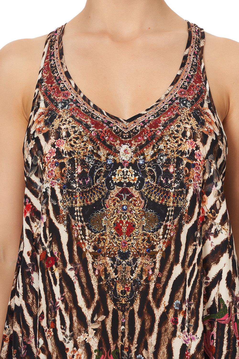 V NECK RACERBACK DRESS LIV A LITTLE