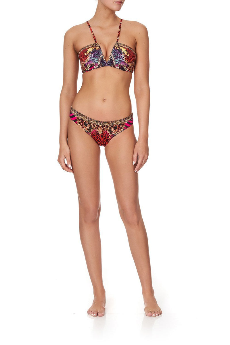 V NECK ROUCHED BANDEAU SLAVE TO THE RHYTHM main image 1