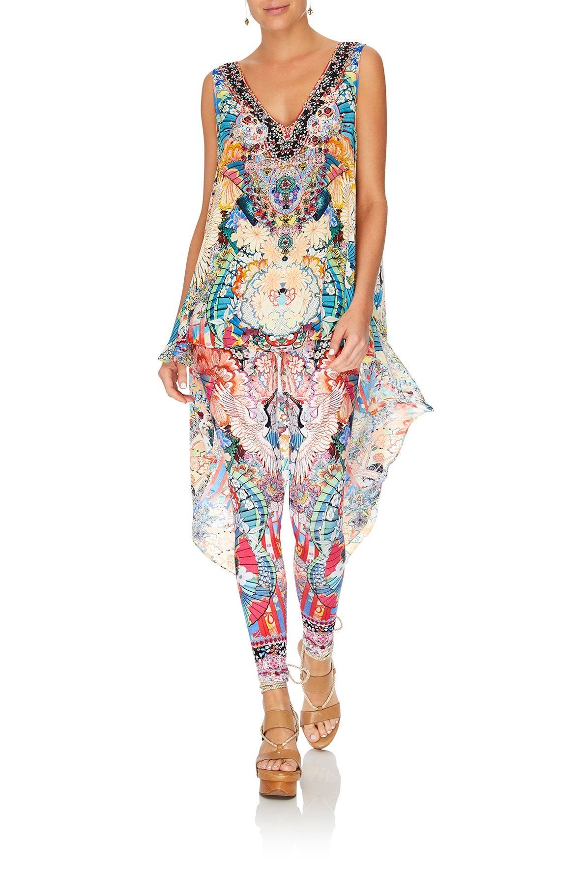 V-NECK TOP WITH SPLIT BACK MISO IN LOVE