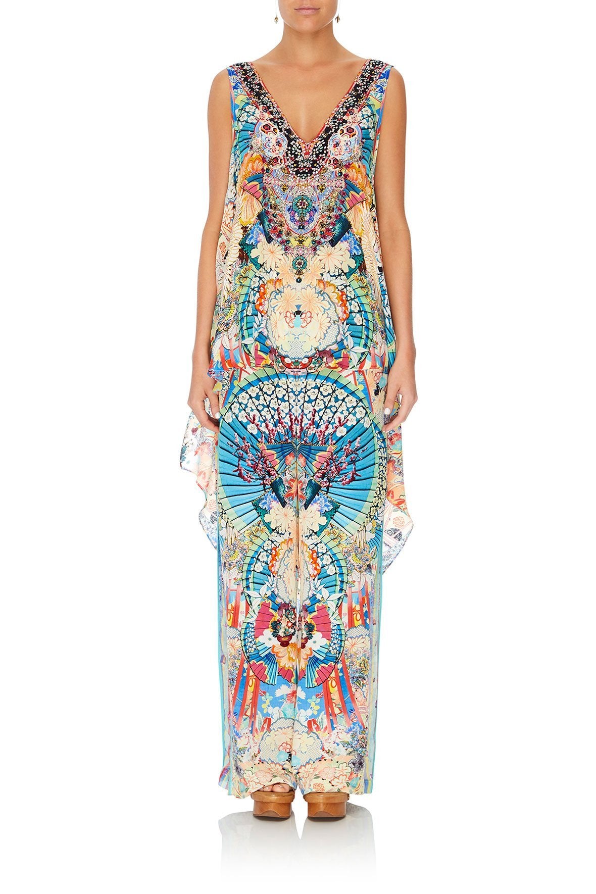 V-NECK TOP WITH SPLIT BACK MISO IN LOVE