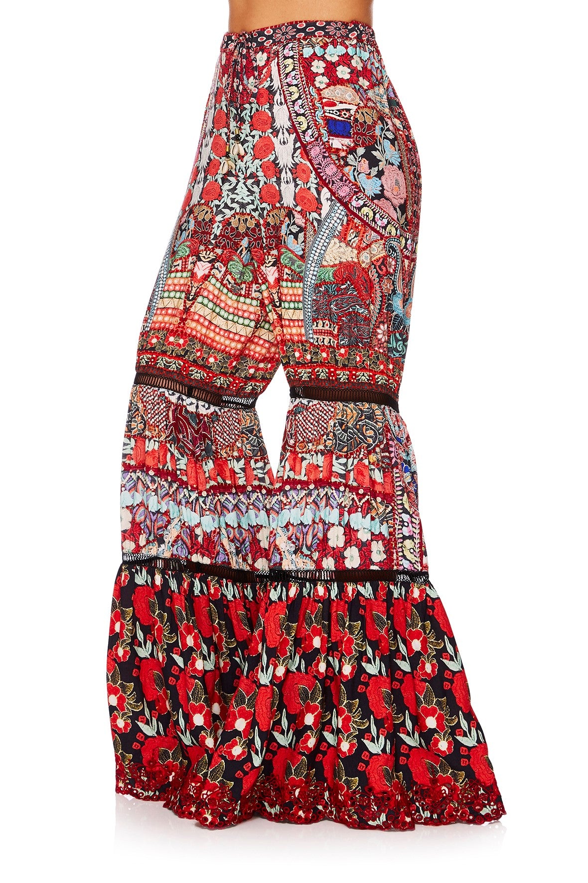 QUEEN ALIKA WIDE LEG TIERED PANT