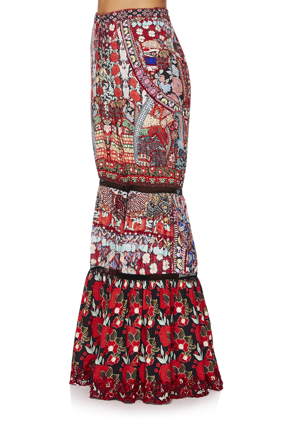 QUEEN ALIKA WIDE LEG TIERED PANT