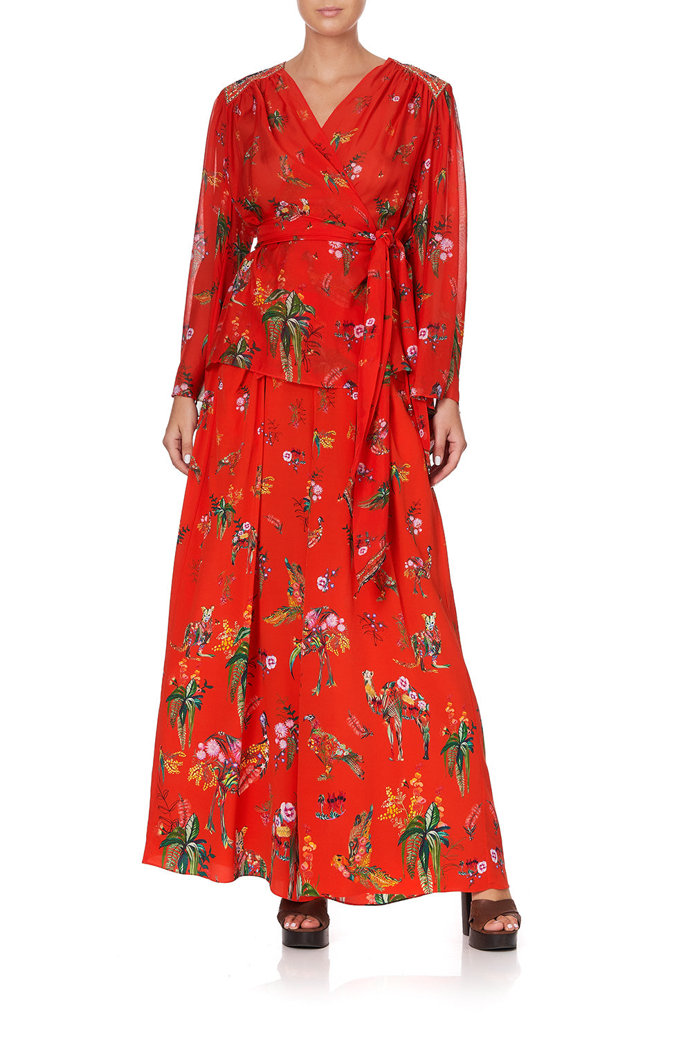 WRAP BLOUSE WITH YOKE CINEMA PARADISO