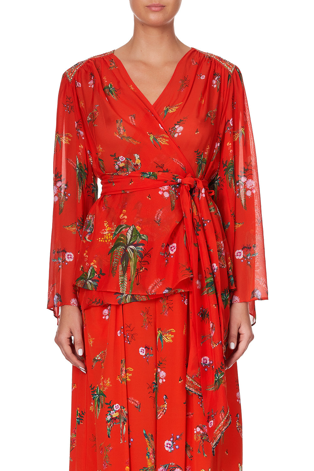 WRAP BLOUSE WITH YOKE CINEMA PARADISO