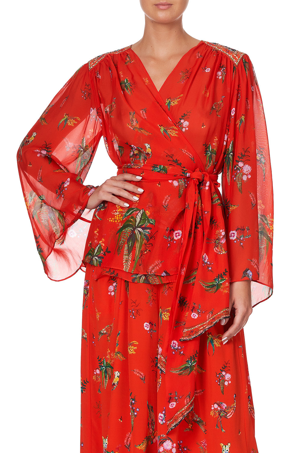 WRAP BLOUSE WITH YOKE CINEMA PARADISO