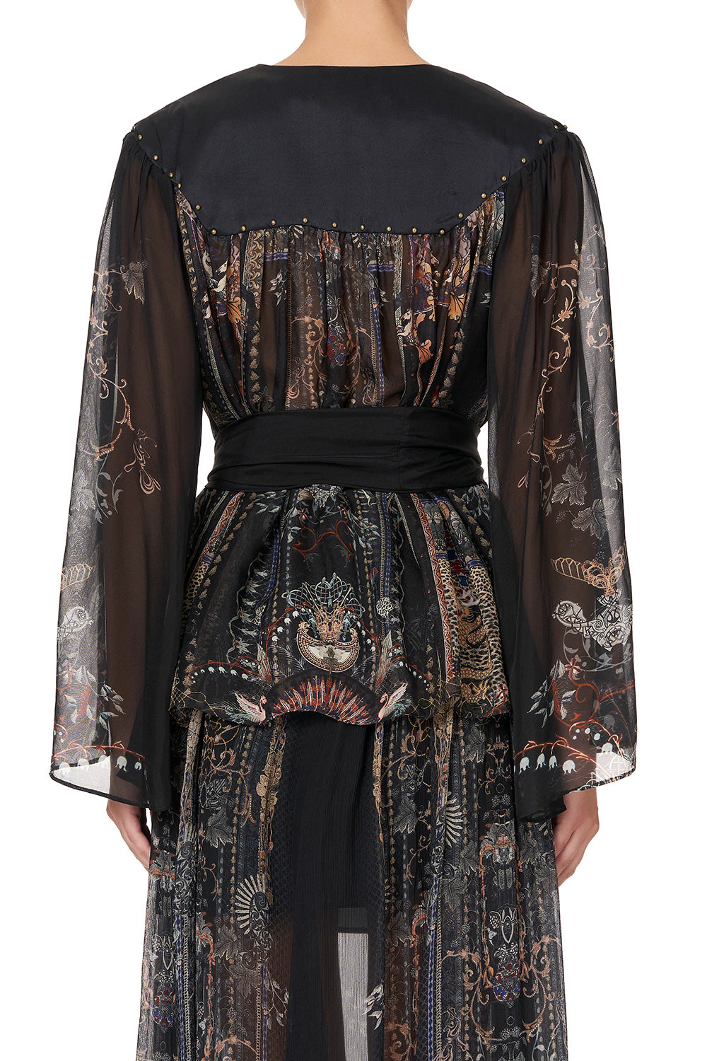 WRAP BLOUSE WITH YOKE SON OF SEVEN QUEENS